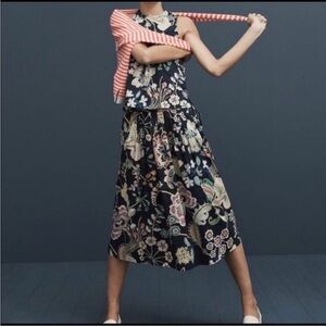 2 piece set! J.Crew Liberty Symphony Floral print top (size xs) & skirt (size 2)